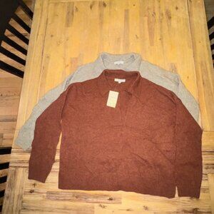 LOT OF TWO - Madewell Wool Pullovers, XS, NWT